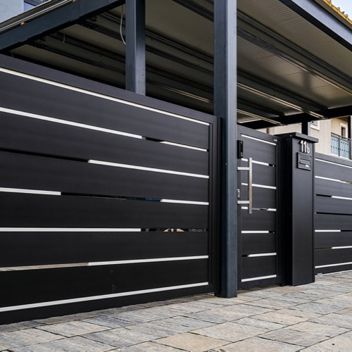 Clôture en aluminium - RAL 9005