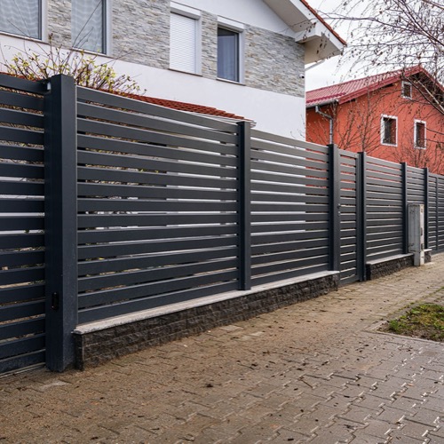 Clôture en aluminium - RAL 7016