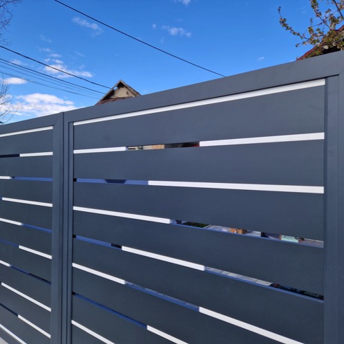 Clôture en aluminium - RAL 7016/9006