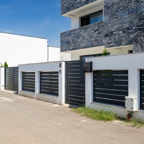 Clôture en aluminium - RAL 7016