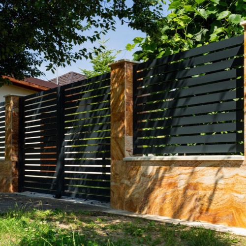 Clôture en aluminium - RAL 7016