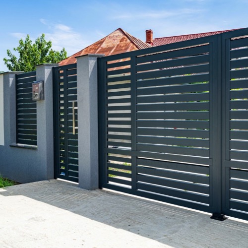 Clôture en aluminium - RAL 7016