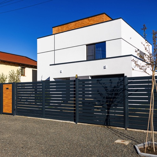 Clôture en aluminium - RAL 7016