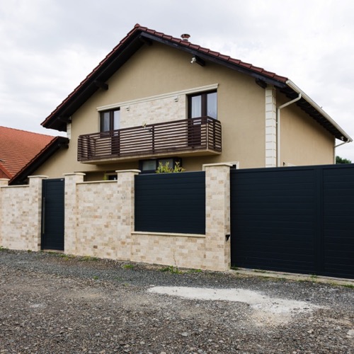 Clôture en aluminium - RAL 7016