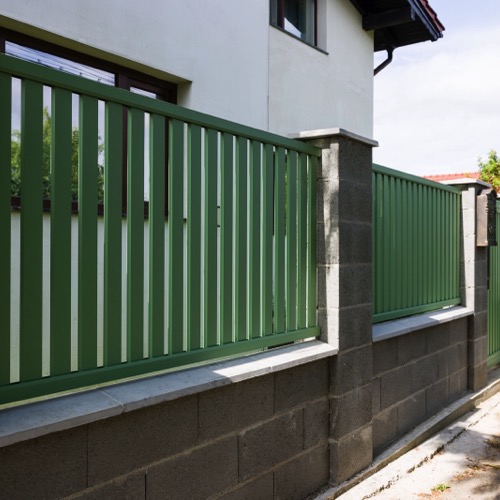 Clôture en aluminium - RAL 6021