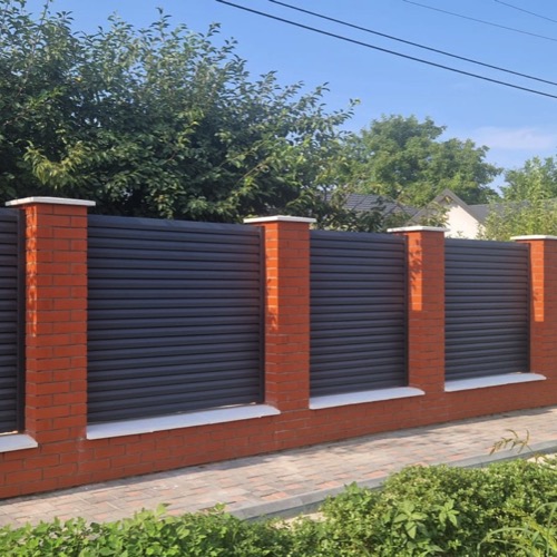 Clôture en aluminium - RAL 7016